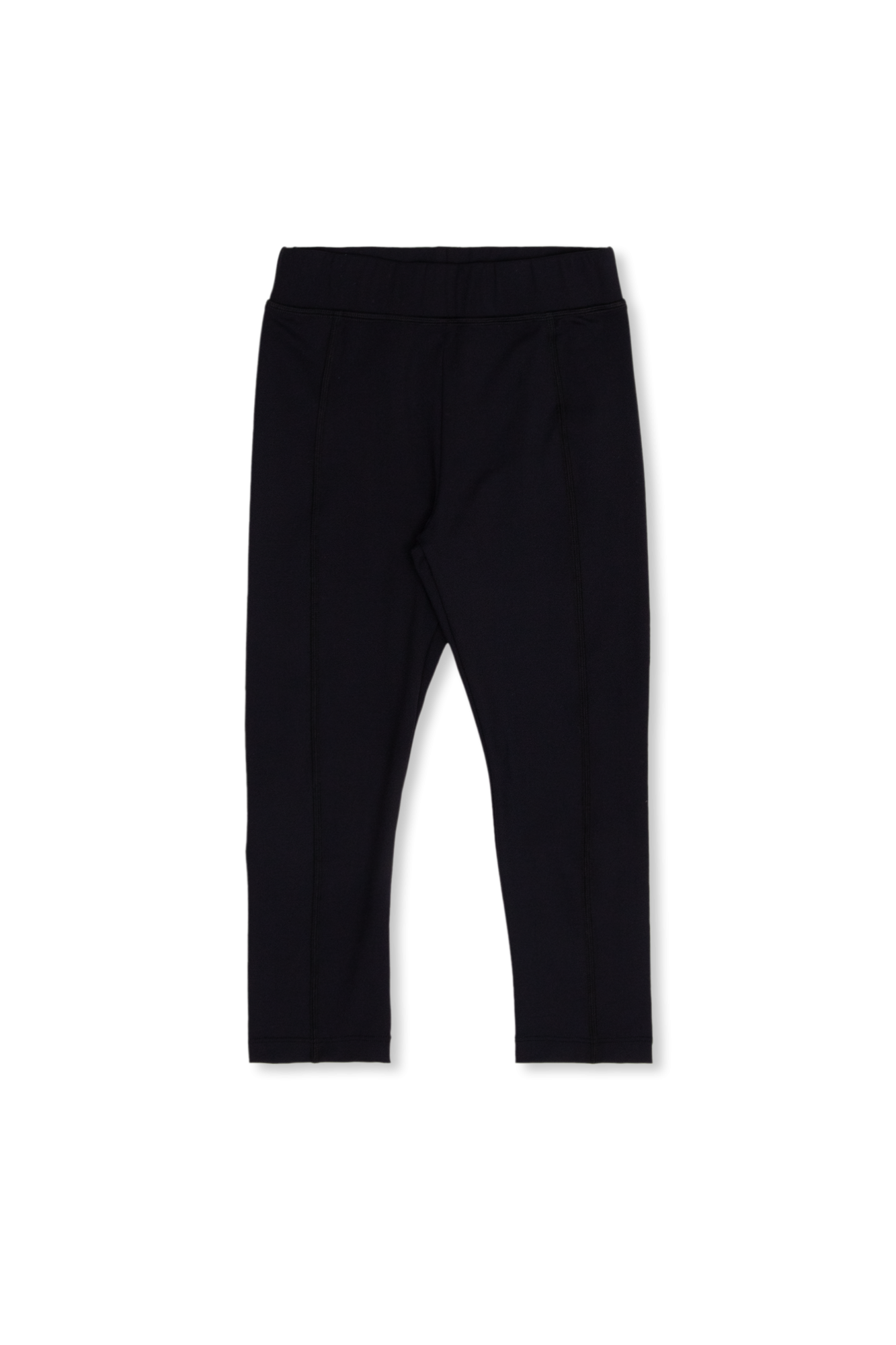 Moncler Junior Embossed Logo Pantalone Black 999 | ONU
